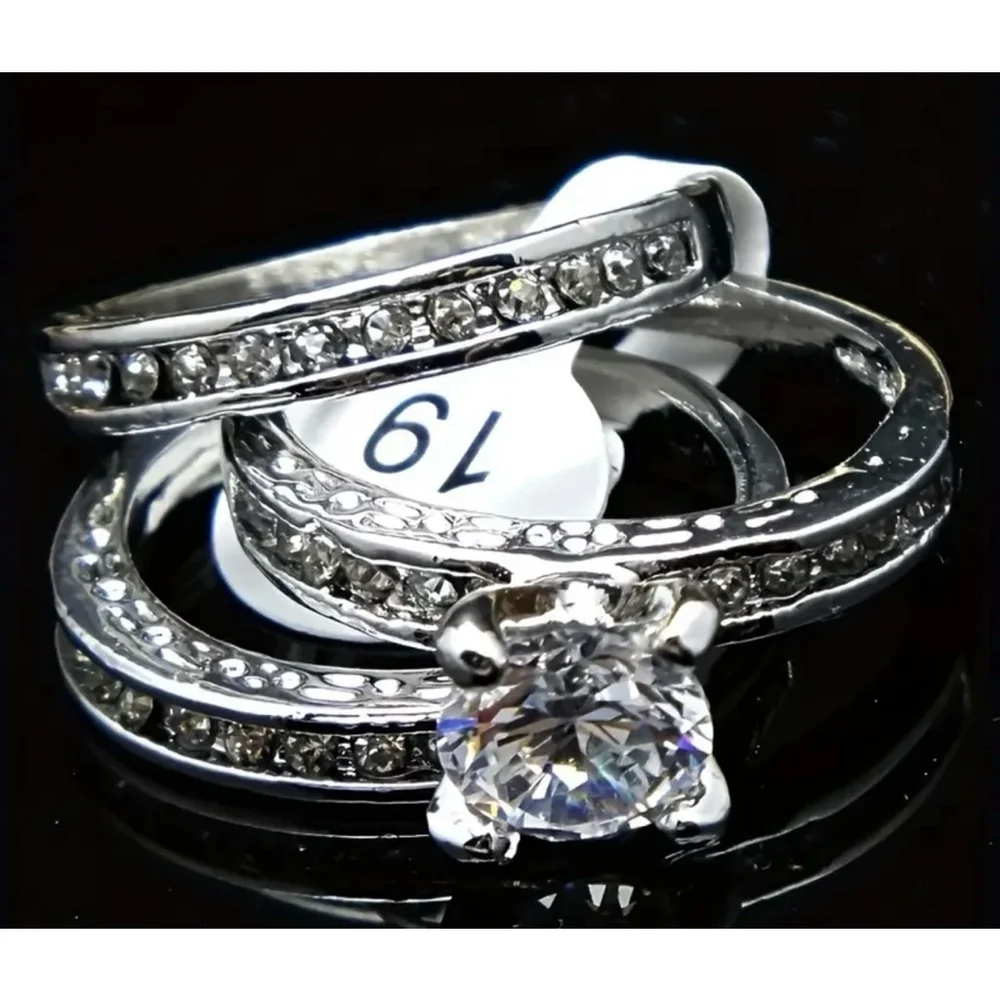Silver Ring Set Size 6